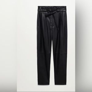 Faux-leather pants